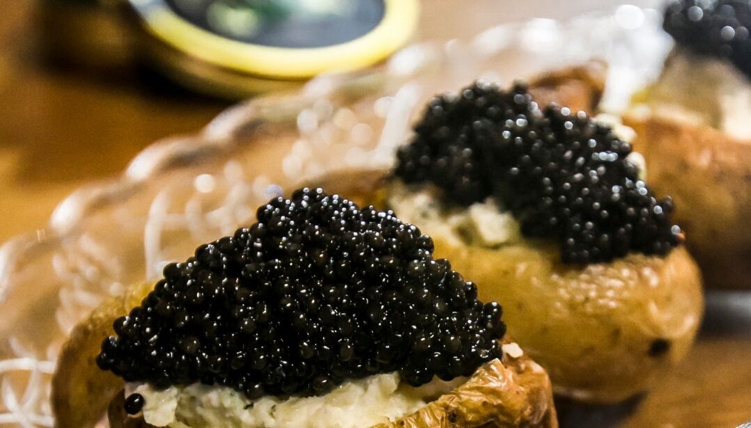 Aardappeltjes met kaviaar
