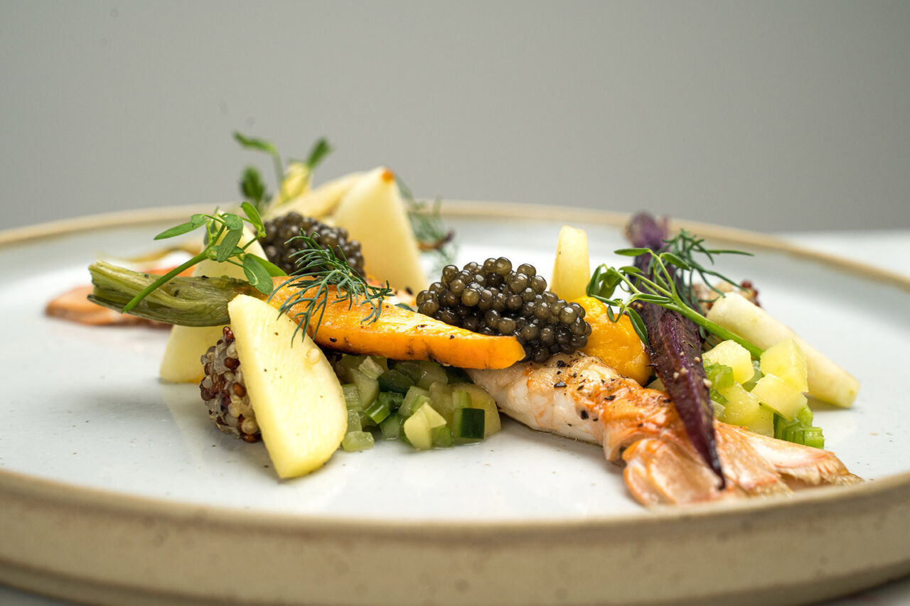 Caviar dish